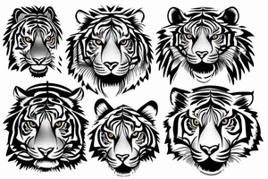 tiger eye tattoo idea