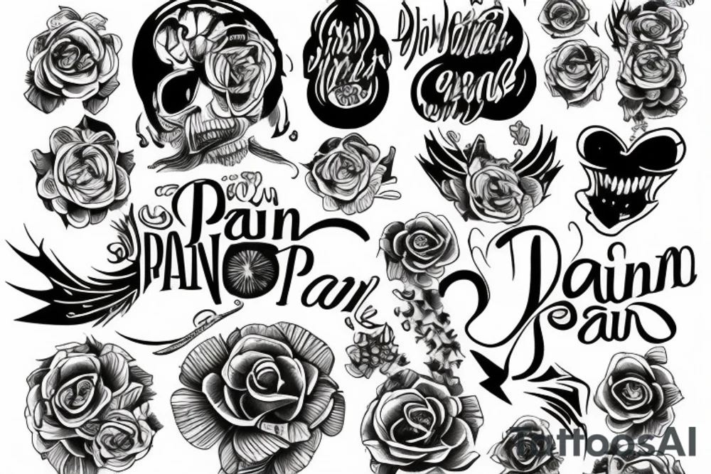 no pain tattoo idea