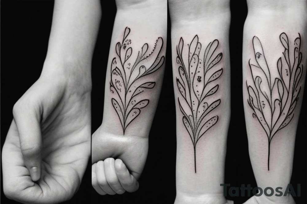 the phrase "no pain" in cursive font tattoo idea