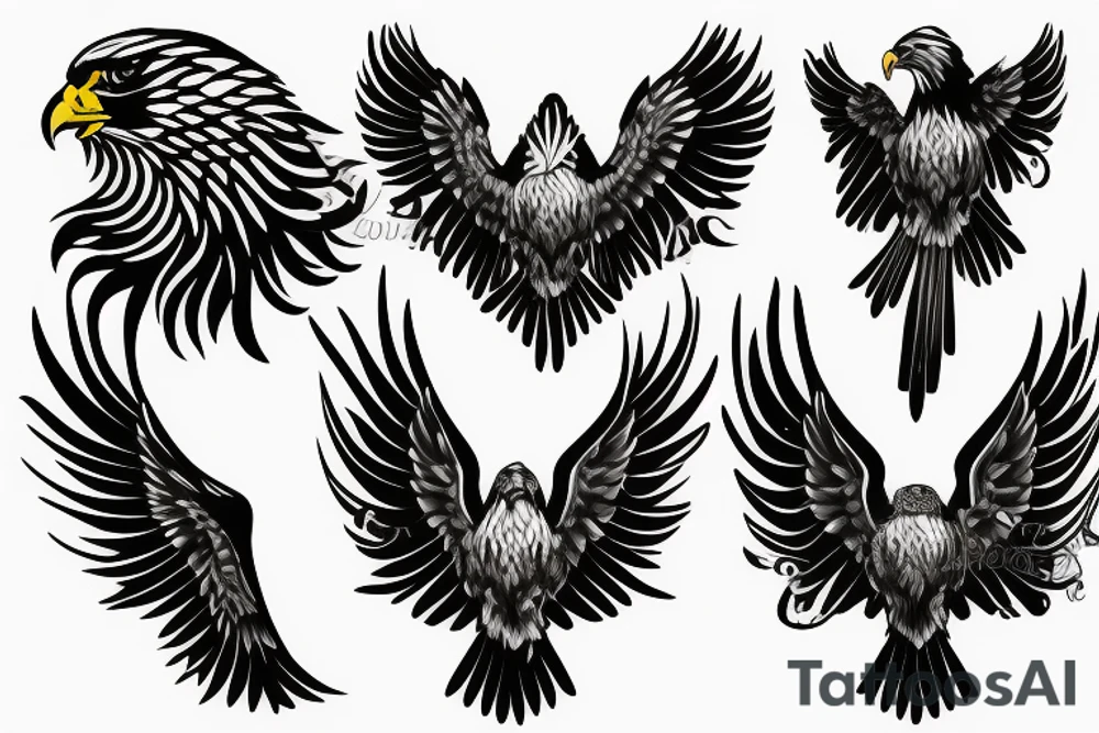 Golden eagle tattoo idea