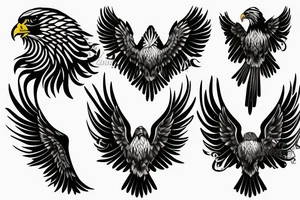 Golden eagle tattoo idea