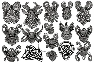 celtic bee tattoo idea