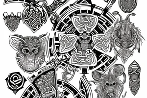 celtic bee tattoo idea