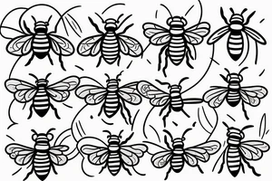 small basic
bee inside a celtic circle tattoo idea