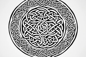 small basic
bee inside an even celtic circle tattoo idea