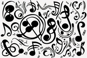 music clef tattoo idea