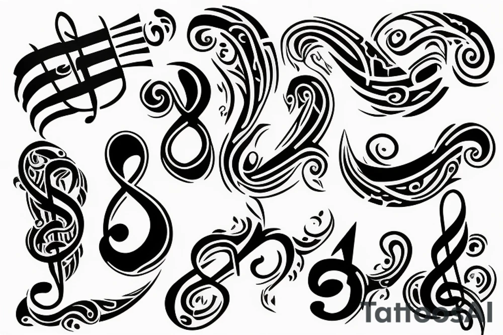 music clef tattoo idea