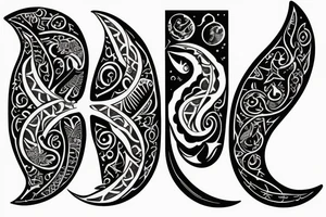 simple basic 
crescent moon tattoo idea