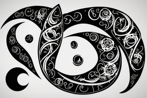 simple basic 
crescent moon tattoo idea