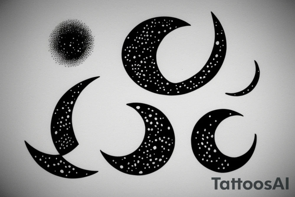 simple basic 
crescent moon tattoo idea