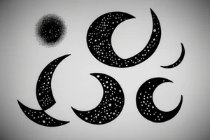 simple basic 
crescent moon tattoo idea