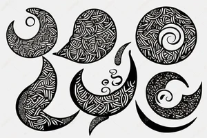 simple basic 
crescent moon tattoo idea