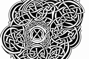simple basic 
celtic bee tattoo idea