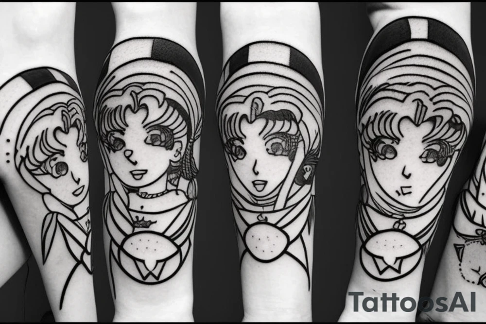 sailor moon tattoo idea