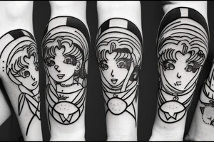 sailor moon tattoo idea