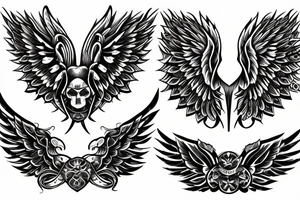 angel war tattoo idea
