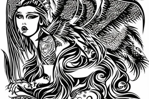 angel war tattoo idea