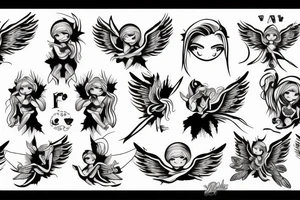 angel war tattoo idea
