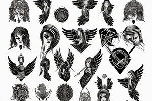 angel war tattoo idea