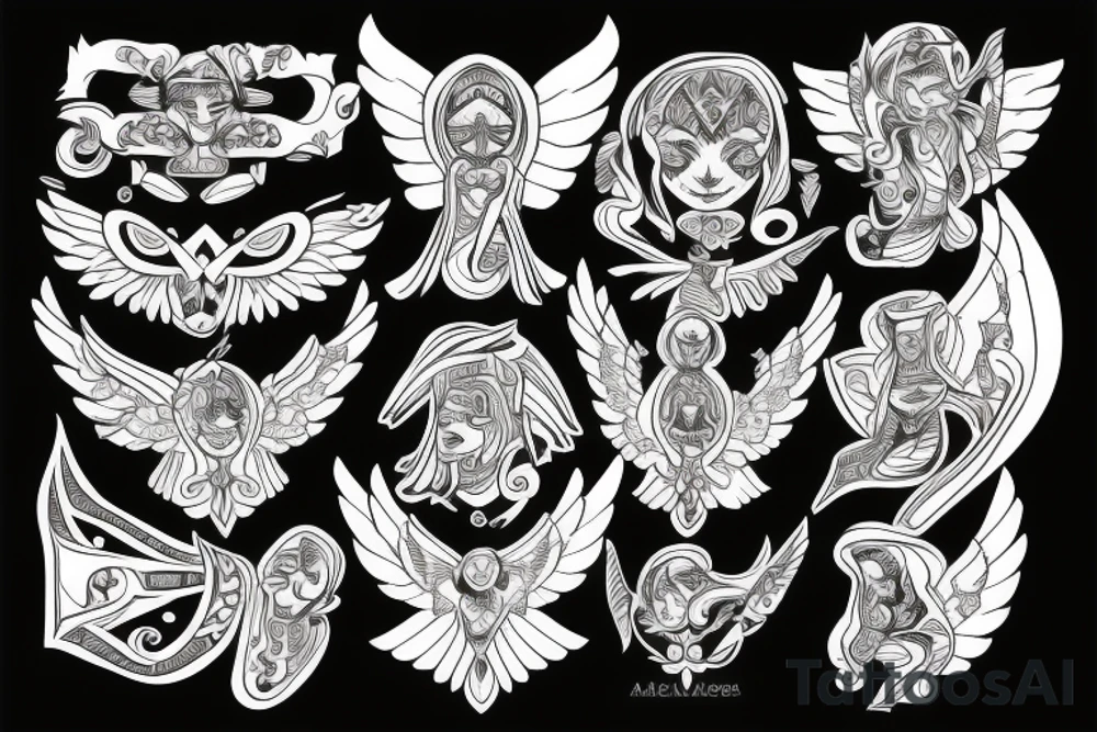 angel war tattoo idea