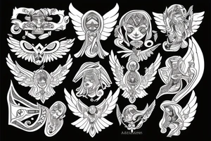angel war tattoo idea
