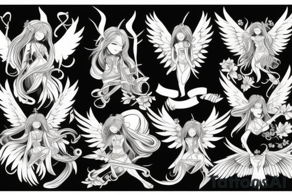 angel war tattoo idea