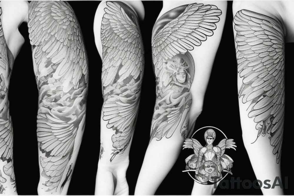 angel war tattoo idea