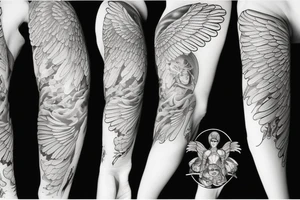 angel war tattoo idea