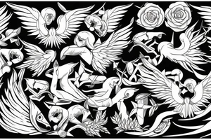 angel war tattoo idea