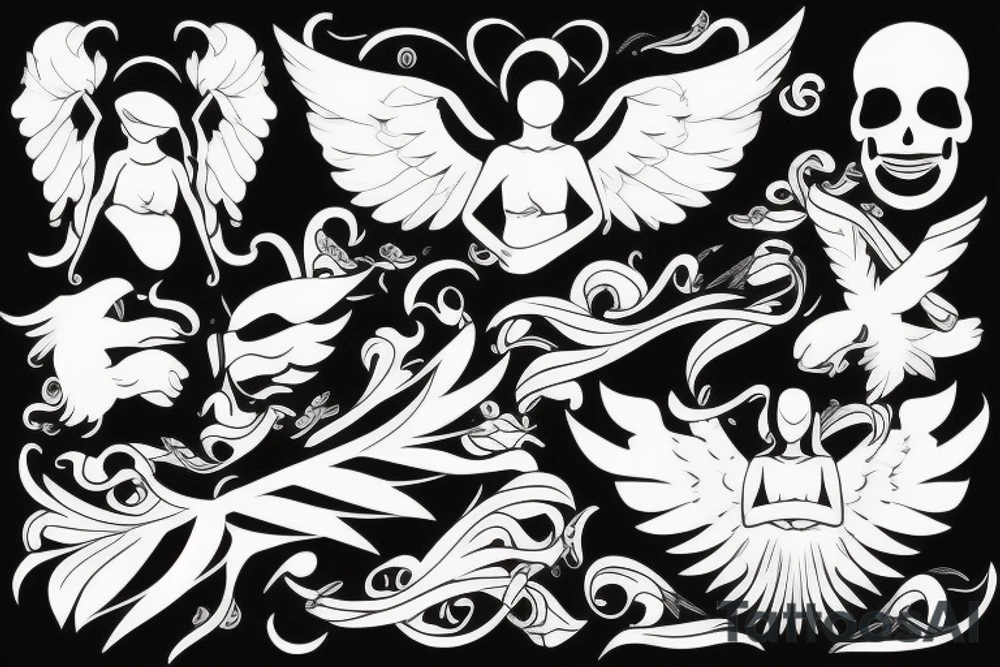 angel war tattoo idea