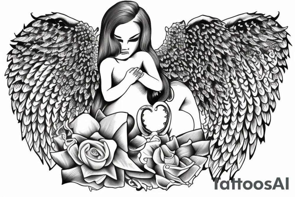angel war tattoo idea