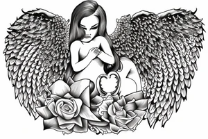 angel war tattoo idea