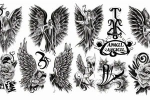 angel war tattoo idea