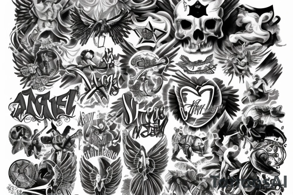 angel war tattoo idea