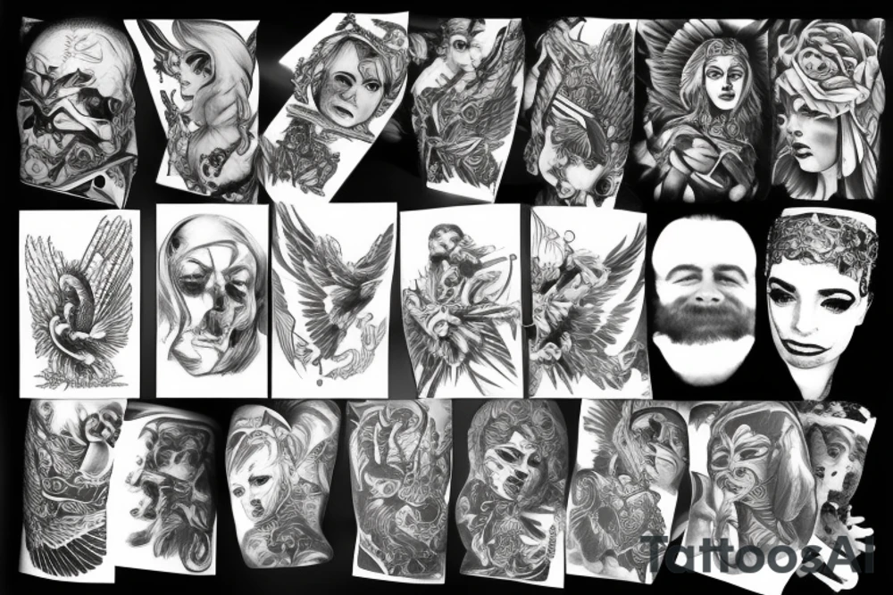 angel war tattoo idea
