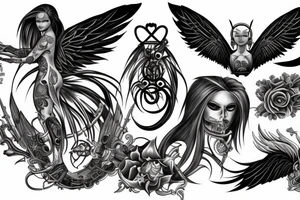 angel war tattoo idea