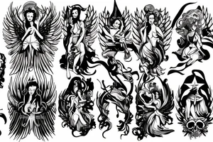 angel war tattoo idea