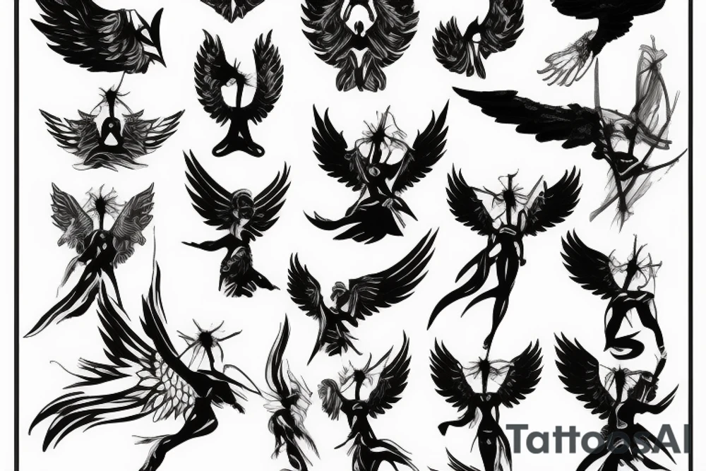 angel war tattoo idea