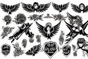 angel war tattoo idea