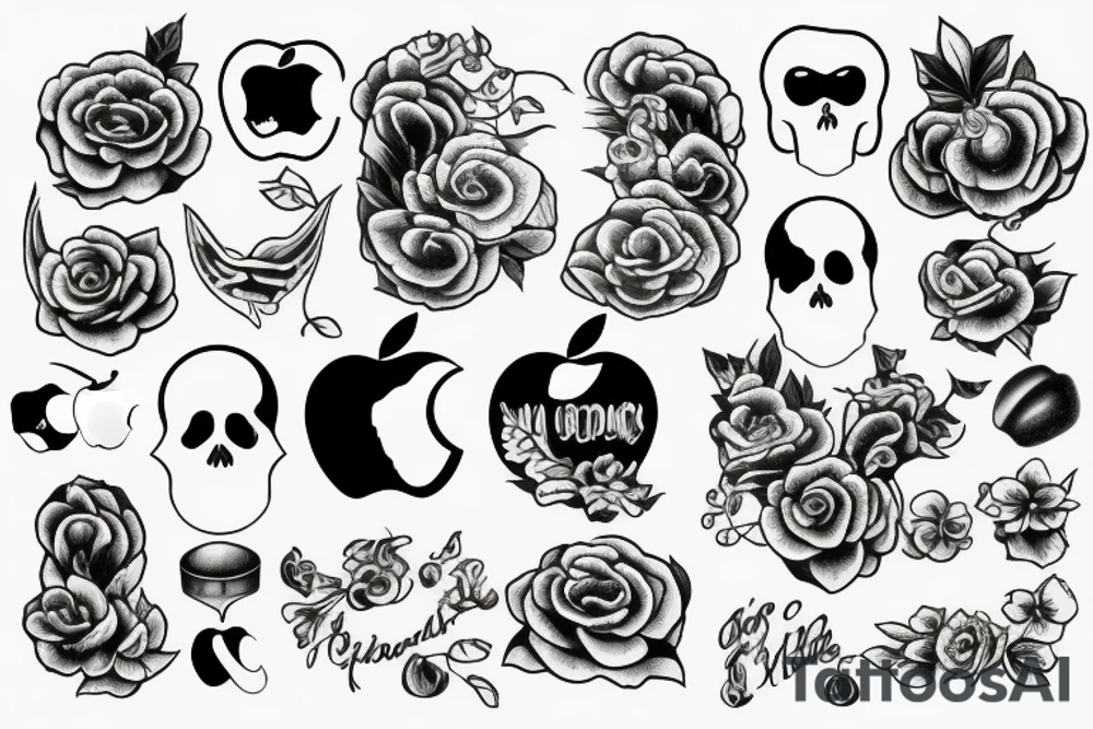 apple tattoo idea