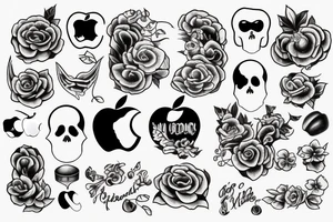 apple tattoo idea
