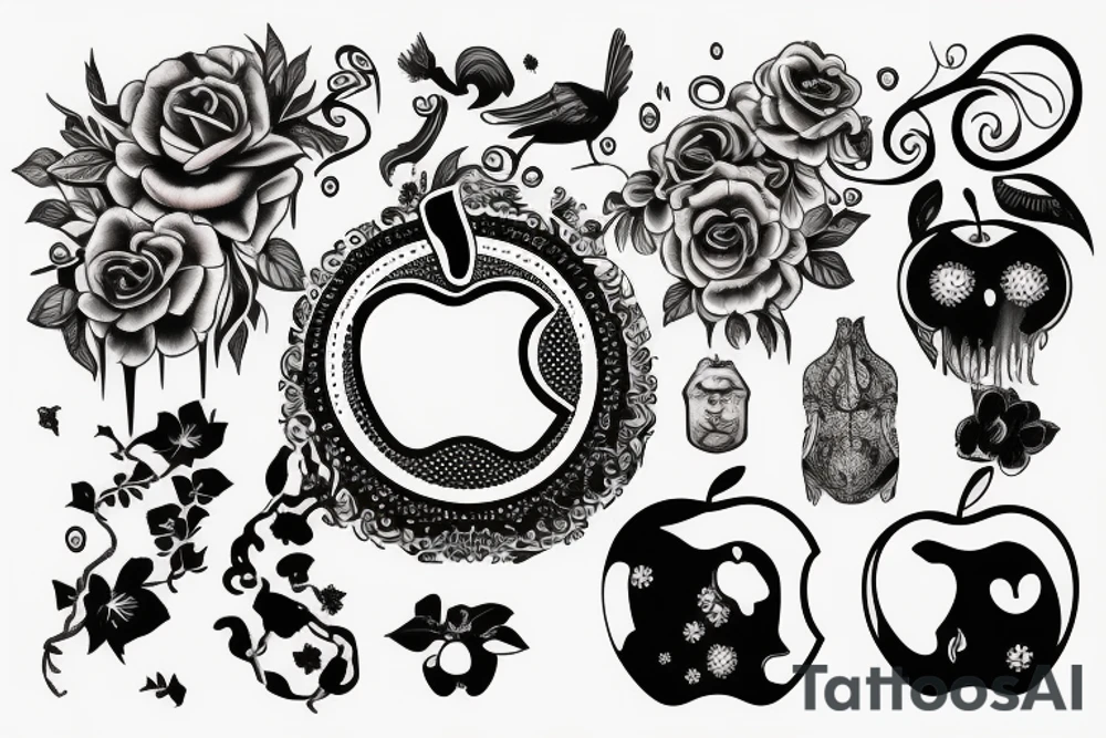 apple tattoo idea