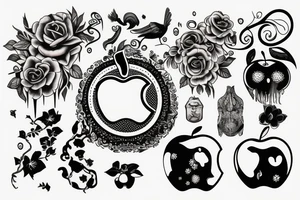 apple tattoo idea