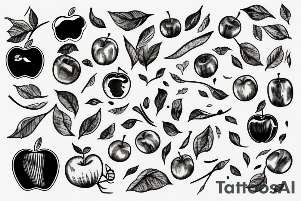 apple tattoo idea