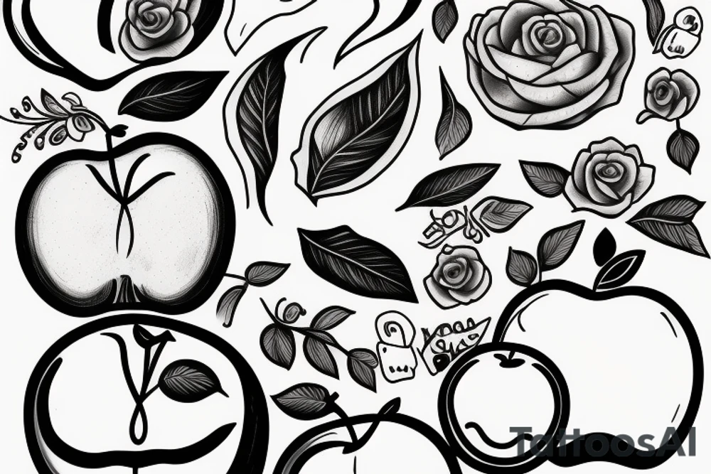 apple tattoo idea
