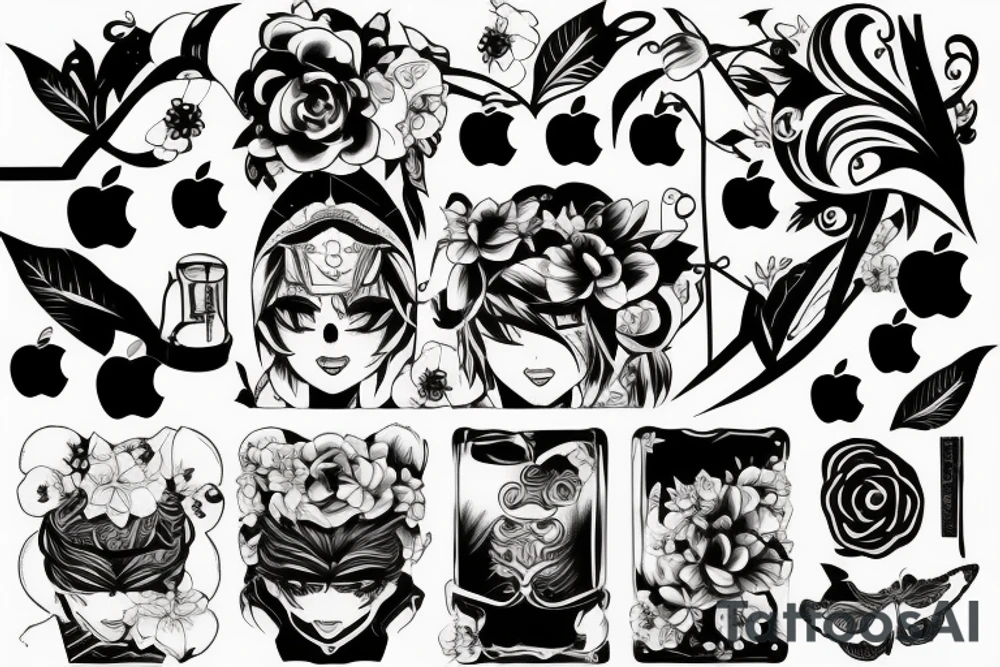 apple tattoo idea