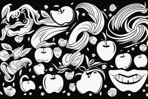 apple tattoo idea