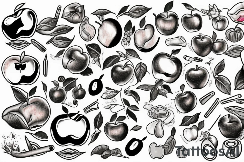 apple tattoo idea