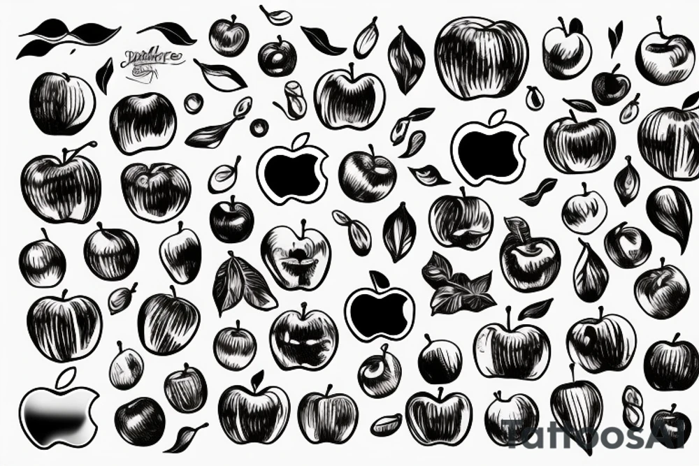 apple tattoo idea