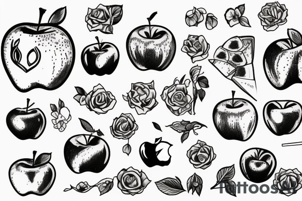 apple tattoo idea
